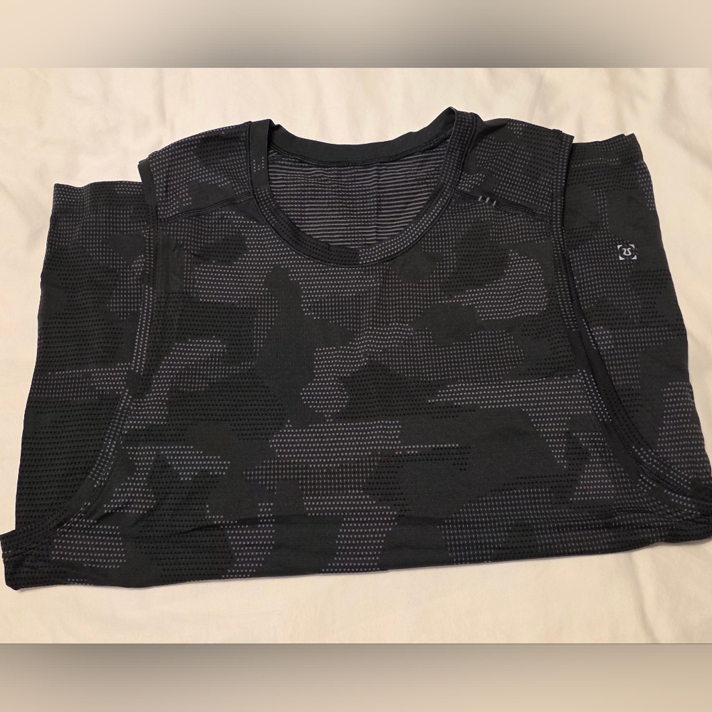 lululemon athletica Black Camo Tank Top